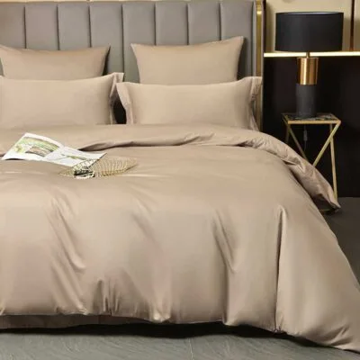 Бамбукова постільна білизна KuNmeng 200_230_303pbb бежовий