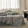 Постільна білизна King Size Tencel сіро-зелена 220x240