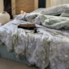 Постільна білизна King Size Tencel сіро-зелена 220x240