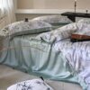 Постільна білизна King Size Tencel сіро-зелена 220x240