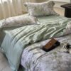 Постільна білизна King Size Tencel сіро-зелена 220x240