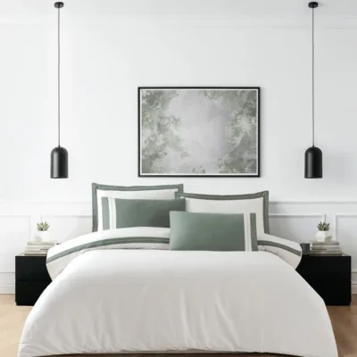 Постільна білизна Mona Sage Green La Romano Євро 400TC