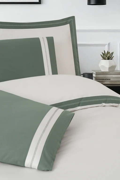 Постільна білизна Mona Sage Green La Romano Євро 400TC